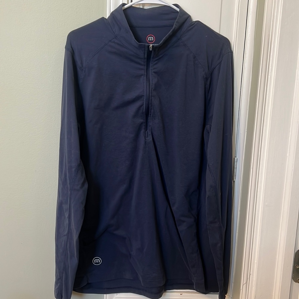 Men’s Travis Mathew Navy Quarterzip